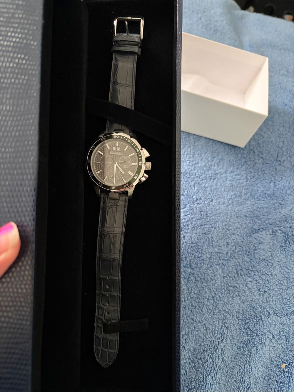 Brooks Brothers Alligator Skin Watch